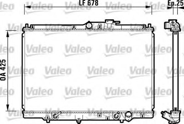 VALEO 734112 Радиатор, охлаждение двигателя для HONDA ODYSSEY (Хонда Одъссэъ) VALEO 734112 Радиатор, охлаждение двигателя для HONDA ODYSSEY (Хонда Одъссэъ)