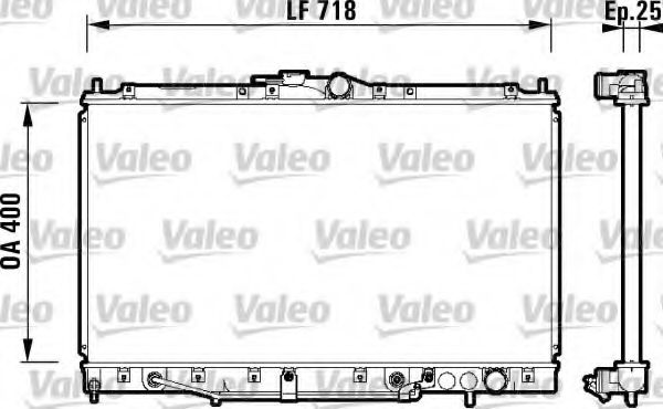 VALEO 734131 Радиатор, охлаждение двигателя для MITSUBISHI SIGMA (Митсубиши/митсубиси Сигма) VALEO 734131 Радиатор, охлаждение двигателя для MITSUBISHI SIGMA (Митсубиши/митсубиси Сигма)