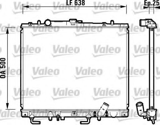 VALEO 734143 Радиатор, охлаждение двигателя для MITSUBISHI CHALLENGER (Митсубиши/митсубиси Чаллэнгэр) VALEO 734143 Радиатор, охлаждение двигателя для MITSUBISHI CHALLENGER (Митсубиши/митсубиси Чаллэнгэр)
