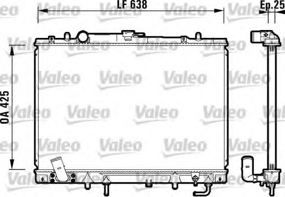 VALEO 734144 Радиатор, охлаждение двигателя для MITSUBISHI CHALLENGER (Митсубиши/митсубиси Чаллэнгэр) VALEO 734144 Радиатор, охлаждение двигателя для MITSUBISHI CHALLENGER (Митсубиши/митсубиси Чаллэнгэр)