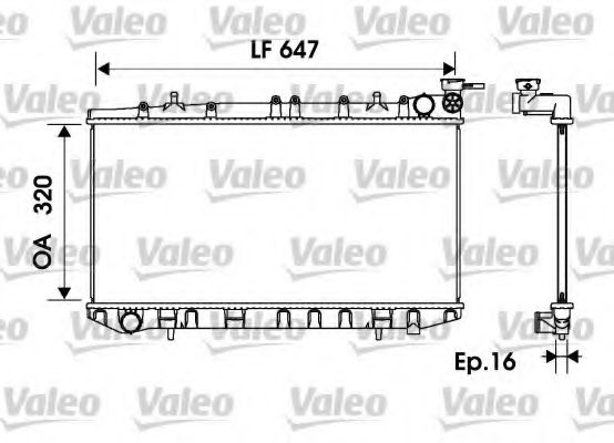 VALEO 734151 Радиатор, охлаждение двигателя для NISSAN ALMERA I (Ниссан Альмера 1) VALEO 734151 Радиатор, охлаждение двигателя для NISSAN ALMERA I (Ниссан Альмера 1)