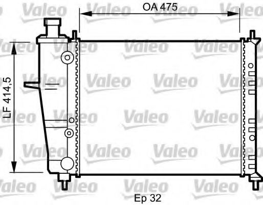 VALEO 734239 Радиатор, охлаждение двигателя для FIAT MAREA (Фиат Мареа) VALEO 734239 Радиатор, охлаждение двигателя для FIAT MAREA (Фиат Мареа)