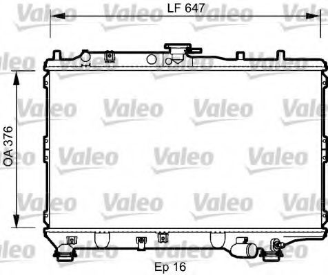 VALEO 734264 Радиатор, охлаждение двигателя для KIA MENTOR (Киа Мэнтор) VALEO 734264 Радиатор, охлаждение двигателя для KIA MENTOR (Киа Мэнтор)
