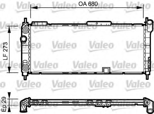 VALEO 734271 Радиатор, охлаждение двигателя для OPEL (Опель) VALEO 734271 Радиатор, охлаждение двигателя для OPEL (Опель)