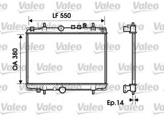 VALEO 734278 Радиатор, охлаждение двигателя для PEUGEOT (Пежо) VALEO 734278 Радиатор, охлаждение двигателя для PEUGEOT (Пежо)