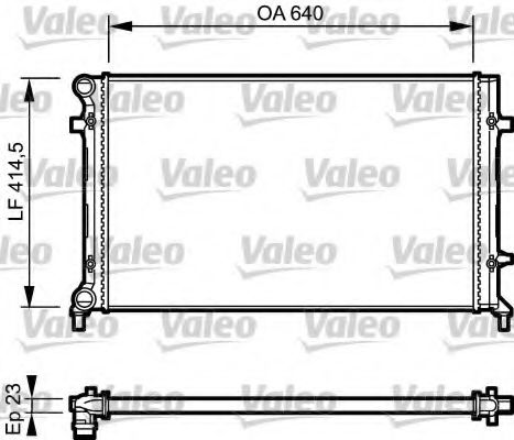 VALEO 734332 Радиатор, охлаждение двигателя для SEAT ALTEA (Сеат Алтэа) VALEO 734332 Радиатор, охлаждение двигателя для SEAT ALTEA (Сеат Алтэа)