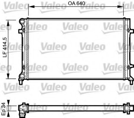 VALEO 734335 Радиатор, охлаждение двигателя для SEAT ALTEA (Сеат Алтэа) VALEO 734335 Радиатор, охлаждение двигателя для SEAT ALTEA (Сеат Алтэа)