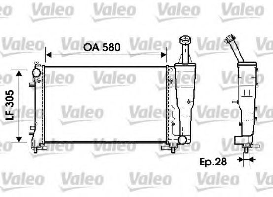 VALEO 734362 Радиатор, охлаждение двигателя для FIAT IDEA (Фиат Идэа) VALEO 734362 Радиатор, охлаждение двигателя для FIAT IDEA (Фиат Идэа)