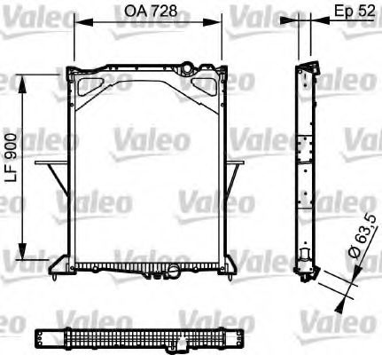 VALEO 735017 Радиатор, охлаждение двигателя для VOLVO FM (Вольво Фм) VALEO 735017 Радиатор, охлаждение двигателя для VOLVO FM (Вольво Фм)