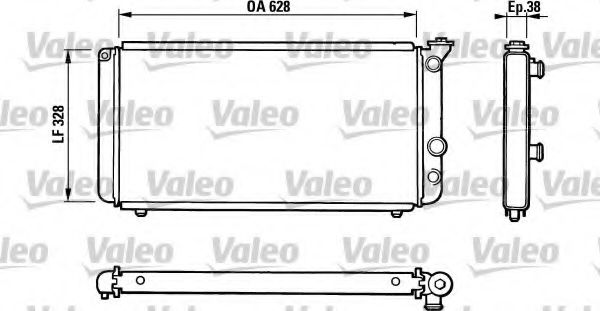 VALEO 810835 Радиатор, охлаждение двигателя для RENAULT FUEGO (Рено Фуэго) VALEO 810835 Радиатор, охлаждение двигателя для RENAULT FUEGO (Рено Фуэго)