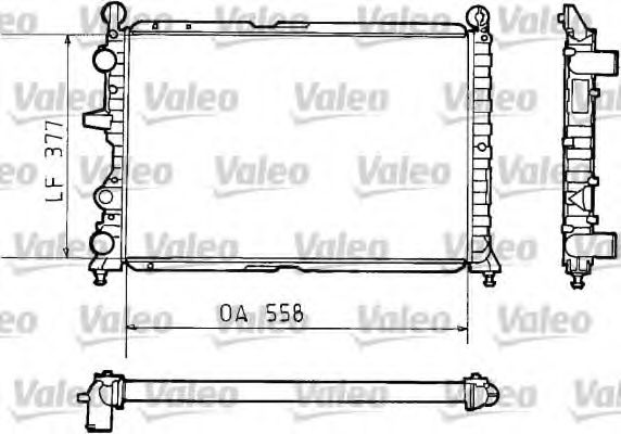 VALEO 811073 Радиатор, охлаждение двигателя для FIAT TEMPRA (Фиат Тэмпра) VALEO 811073 Радиатор, охлаждение двигателя для FIAT TEMPRA (Фиат Тэмпра)