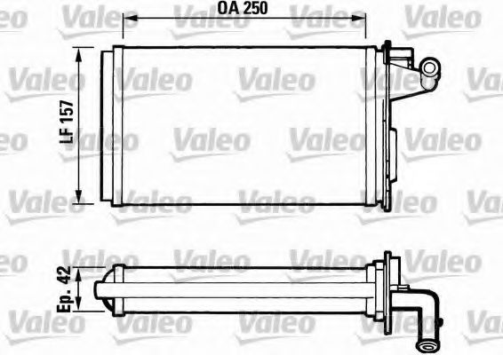 VALEO 811075 Теплообменник, отопление салона для FIAT TEMPRA (Фиат Тэмпра) VALEO 811075 Теплообменник, отопление салона для FIAT TEMPRA (Фиат Тэмпра)