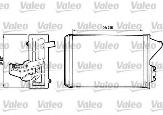 VALEO 811397 Теплообменник, отопление салона для FIAT DUNA (Фиат Дуна) VALEO 811397 Теплообменник, отопление салона для FIAT DUNA (Фиат Дуна)
