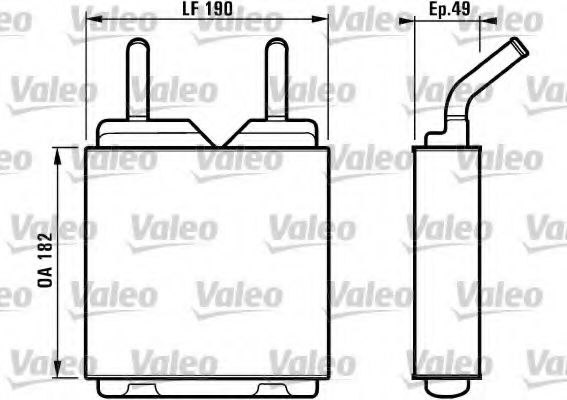 VALEO 812152 Теплообменник, отопление салона для OPEL ASCONA C (Опель Асcона c) VALEO 812152 Теплообменник, отопление салона для OPEL ASCONA C (Опель Асcона c)