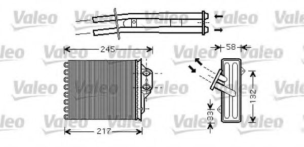 VALEO 812336 Теплообменник, отопление салона для FIAT 500 C (Фиат 500 c) VALEO 812336 Теплообменник, отопление салона для FIAT 500 C (Фиат 500 c)