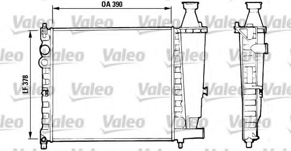 VALEO 816555 Радиатор, охлаждение двигателя для PEUGEOT 309 (Пежо 309) VALEO 816555 Радиатор, охлаждение двигателя для PEUGEOT 309 (Пежо 309)