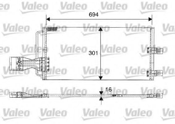 VALEO 816603 Интеркулер 
