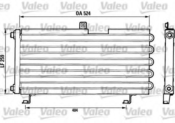 VALEO 816634 Конденсатор, кондиционер для PEUGEOT (Пежо) VALEO 816634 Конденсатор, кондиционер для PEUGEOT (Пежо)