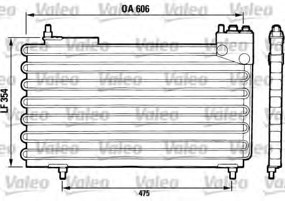 VALEO 816640 Конденсатор, кондиционер для CITROëN (Cитроëн) VALEO 816640 Конденсатор, кондиционер для CITROëN (Cитроëн)