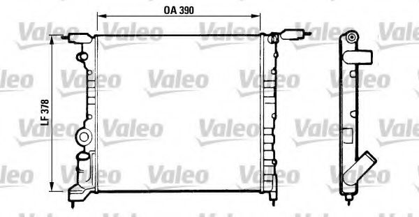 VALEO 816657 Радиатор, охлаждение двигателя для RENAULT CLIO I (Рено Cлио и) VALEO 816657 Радиатор, охлаждение двигателя для RENAULT CLIO I (Рено Cлио и)