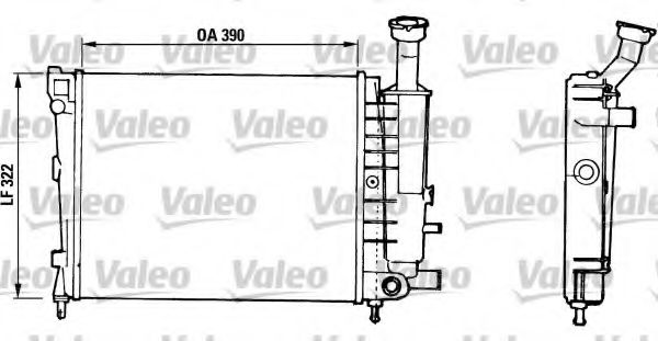 VALEO 816706 Радиатор, охлаждение двигателя для CITROëN (Cитроëн) VALEO 816706 Радиатор, охлаждение двигателя для CITROëN (Cитроëн)