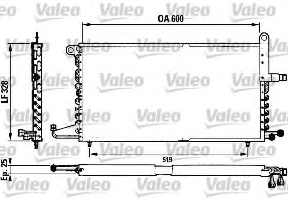 VALEO 816741 Конденсатор, кондиционер для SEAT TOLEDO (Сеат Толэдо) VALEO 816741 Конденсатор, кондиционер для SEAT TOLEDO (Сеат Толэдо)