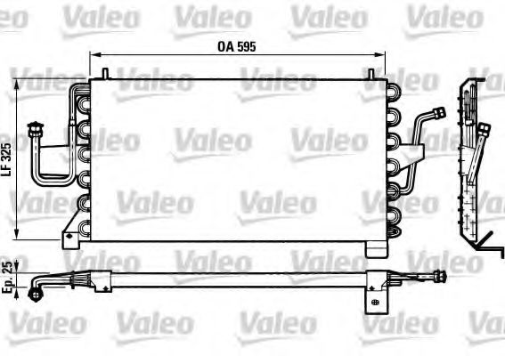 VALEO 816773 Конденсатор, кондиционер для FORD ORION II (Форд Орион 2) VALEO 816773 Конденсатор, кондиционер для FORD ORION II (Форд Орион 2)
