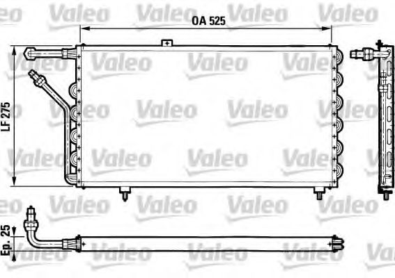 VALEO 816778 Конденсатор, кондиционер для PEUGEOT 205 II (Пежо 205 2) VALEO 816778 Конденсатор, кондиционер для PEUGEOT 205 II (Пежо 205 2)