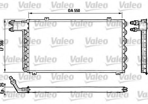 VALEO 816779 Конденсатор, кондиционер для PEUGEOT 309 II (Пежо 309 2) VALEO 816779 Конденсатор, кондиционер для PEUGEOT 309 II (Пежо 309 2)