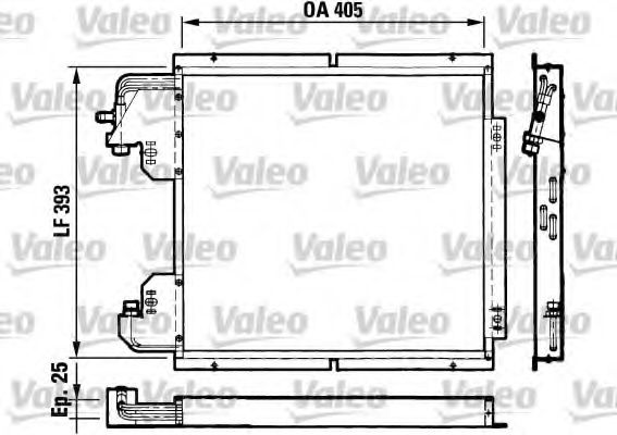 VALEO 816782 Конденсатор, кондиционер для RENAULT CLIO I (Рено Cлио и) VALEO 816782 Конденсатор, кондиционер для RENAULT CLIO I (Рено Cлио и)