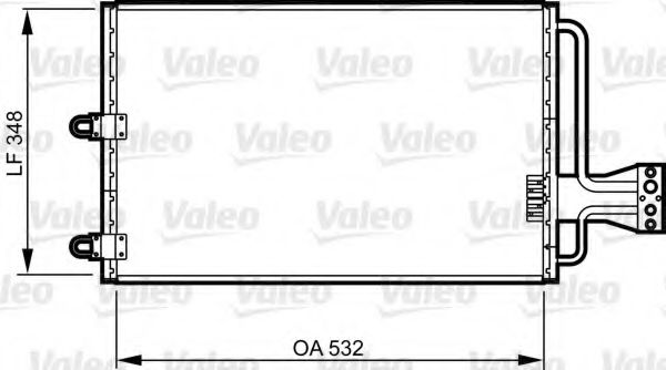 VALEO 816803 Конденсатор, кондиционер для CITROëN (Cитроëн) VALEO 816803 Конденсатор, кондиционер для CITROëN (Cитроëн)