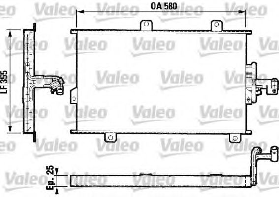 VALEO 816819 Конденсатор, кондиционер для FIAT TEMPRA (Фиат Тэмпра) VALEO 816819 Конденсатор, кондиционер для FIAT TEMPRA (Фиат Тэмпра)