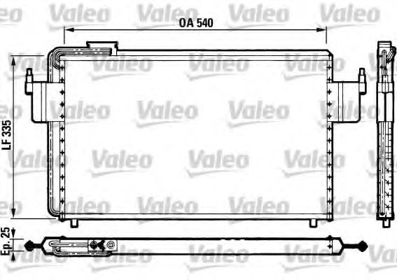 VALEO 816822 Конденсатор, кондиционер для CITROëN (Cитроëн) VALEO 816822 Конденсатор, кондиционер для CITROëN (Cитроëн)