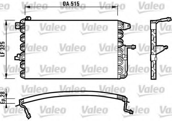 VALEO 816897 Конденсатор, кондиционер для FORD FIESTA (Форд Фиэста) VALEO 816897 Конденсатор, кондиционер для FORD FIESTA (Форд Фиэста)