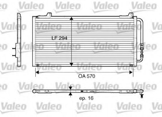 VALEO 816921 Конденсатор, кондиционер для ROVER 400 (Ровер 400) VALEO 816921 Конденсатор, кондиционер для ROVER 400 (Ровер 400)