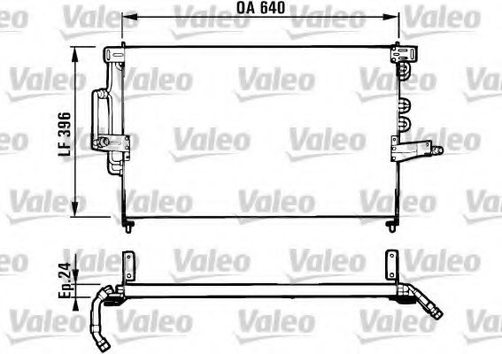 VALEO 816950 Конденсатор, кондиционер для OPEL OMEGA A (Опель Омэга а) VALEO 816950 Конденсатор, кондиционер для OPEL OMEGA A (Опель Омэга а)