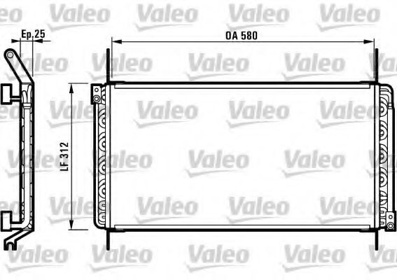 VALEO 816974 Конденсатор, кондиционер для FIAT MAREA (Фиат Мареа) VALEO 816974 Конденсатор, кондиционер для FIAT MAREA (Фиат Мареа)