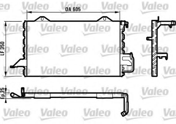 VALEO 816976 Конденсатор, кондиционер для AUDI 90 (Ауди 90) VALEO 816976 Конденсатор, кондиционер для AUDI 90 (Ауди 90)