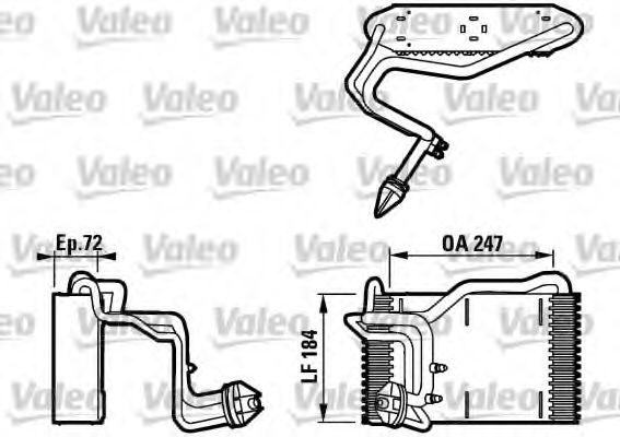 VALEO 817077 Испаритель, кондиционер для AUDI 80 (Ауди 80) VALEO 817077 Испаритель, кондиционер для AUDI 80 (Ауди 80)