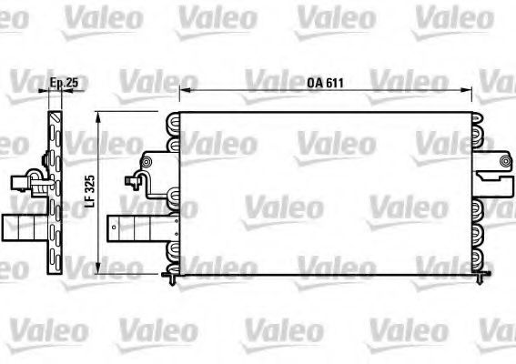 VALEO 817227 Конденсатор, кондиционер для NISSAN PRIMERA (Ниссан Примера) VALEO 817227 Конденсатор, кондиционер для NISSAN PRIMERA (Ниссан Примера)