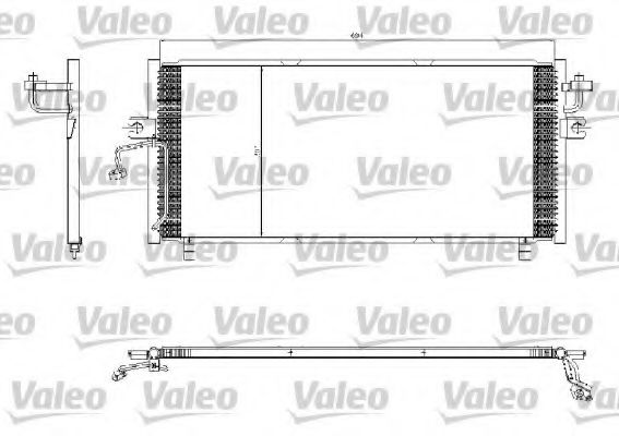 VALEO 817253 Конденсатор, кондиционер для NISSAN PRIMERA (Ниссан Примера) VALEO 817253 Конденсатор, кондиционер для NISSAN PRIMERA (Ниссан Примера)