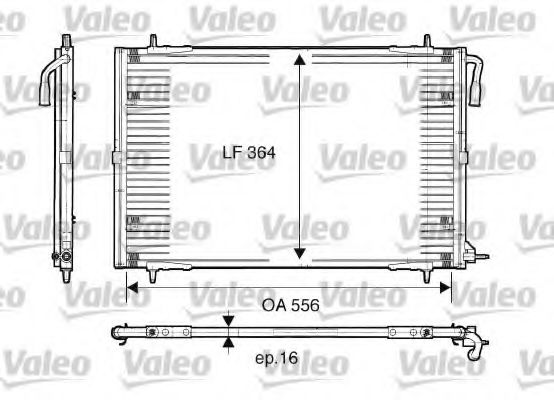 VALEO 817283 Конденсатор, кондиционер для PEUGEOT (Пежо) VALEO 817283 Конденсатор, кондиционер для PEUGEOT (Пежо)