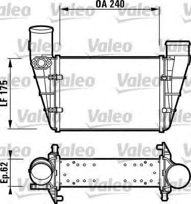 VALEO 817625 Интеркулер для AUDI A6 (Ауди А6) VALEO 817625 Интеркулер для AUDI A6 (Ауди А6)