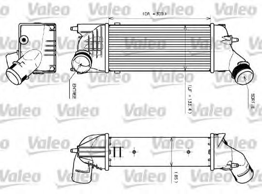 VALEO 817639 Интеркулер для PEUGEOT 407 (Пежо 407) VALEO 817639 Интеркулер для PEUGEOT 407 (Пежо 407)