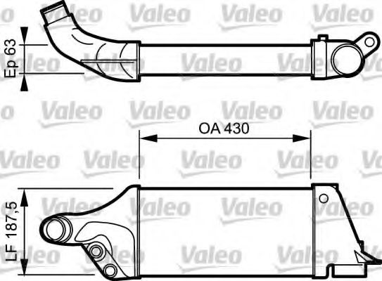 VALEO 817762 Интеркулер для AUDI 90 (Ауди 90) VALEO 817762 Интеркулер для AUDI 90 (Ауди 90)