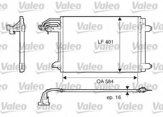VALEO 817777 Конденсатор, кондиционер для AUDI TT (Ауди Тт) VALEO 817777 Конденсатор, кондиционер для AUDI TT (Ауди Тт)
