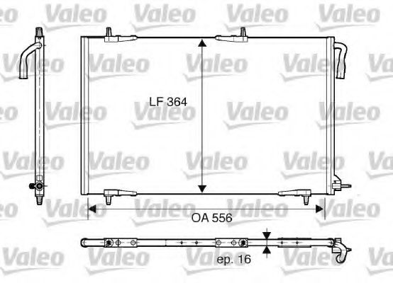 VALEO 818000 Конденсатор, кондиционер для PEUGEOT (Пежо) VALEO 818000 Конденсатор, кондиционер для PEUGEOT (Пежо)