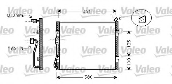 VALEO 818031 Конденсатор, кондиционер для ROVER 400 (Ровер 400) VALEO 818031 Конденсатор, кондиционер для ROVER 400 (Ровер 400)