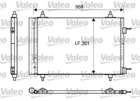 VALEO 818170 Конденсатор, кондиционер для CITROëN (Cитроëн) VALEO 818170 Конденсатор, кондиционер для CITROëN (Cитроëн)