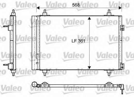 VALEO 818171 Конденсатор, кондиционер для CITROëN (Cитроëн) VALEO 818171 Конденсатор, кондиционер для CITROëN (Cитроëн)